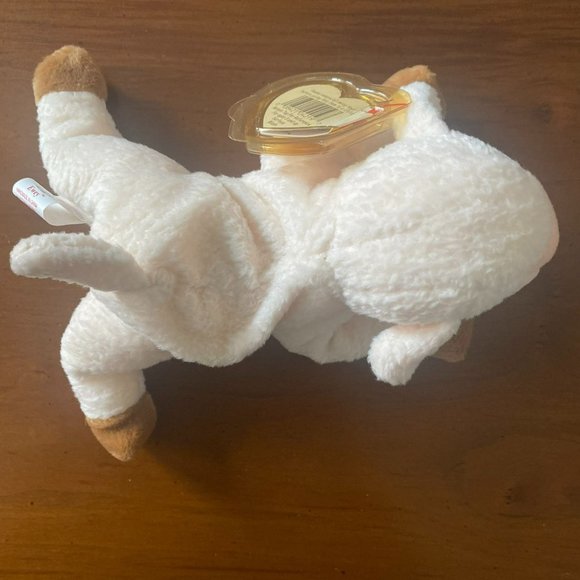 Ty Beanie Baby -  Ewey the Lamb Frowning Style Number #4219 - Picture 8 of 8